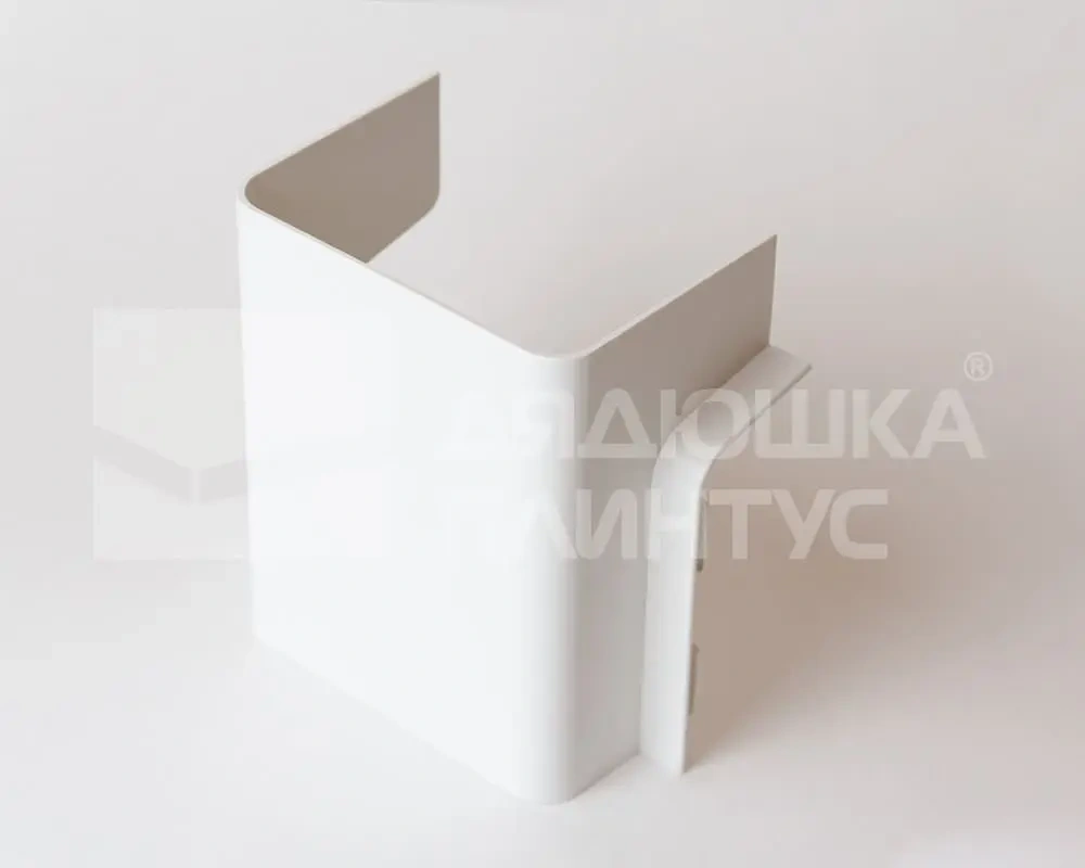 Короб маскировочный для плинтуса ПВХ Аква 100*70*120мм Белый