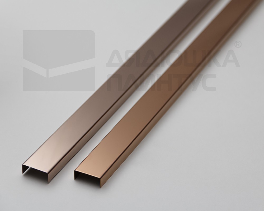 Профиль П-образный Волшебная палочка MSPP 04-8.2700 Розовое золото блестящее