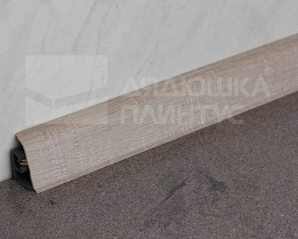 Плинтус для столешниц BL44 Дуб Соубе и светлый 37*24*3000 мм.
