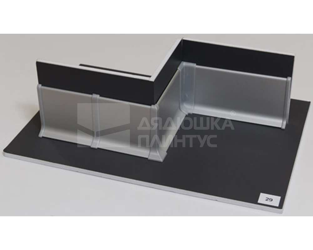 Плинтус алюминиевый Пл 60.2500.15к Черный