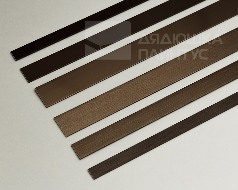 Полоса алюминиевая 20х1,5 мм черный/глянец 2,7 м