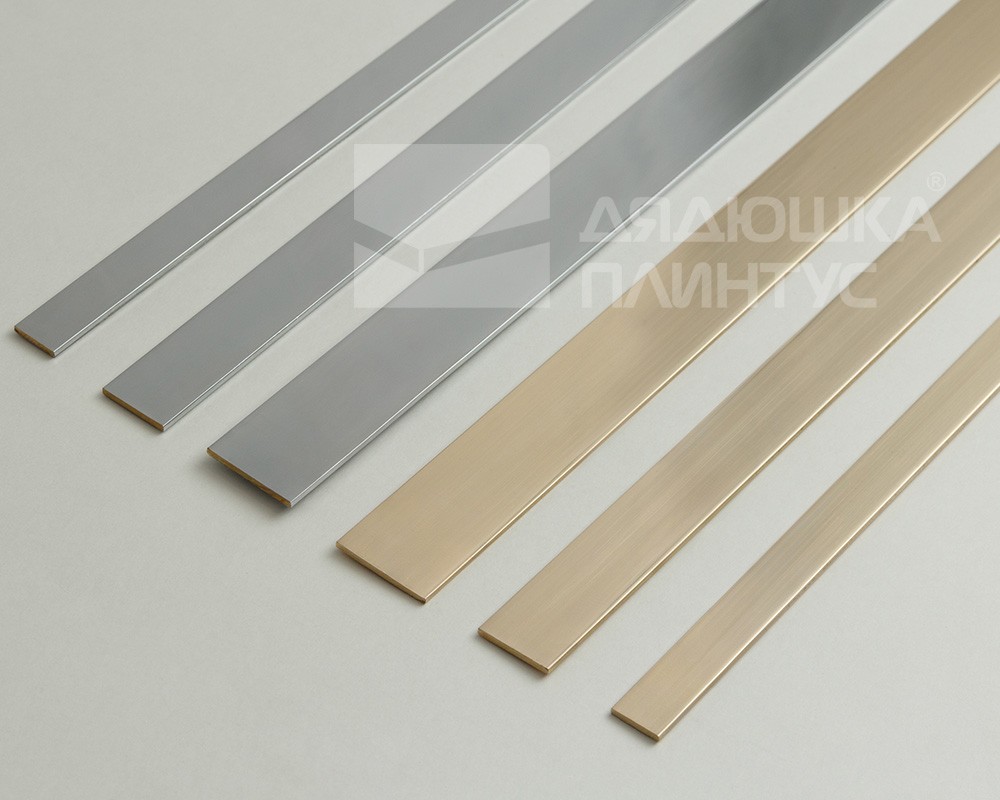 PVL87-02 Полоса латунь хромированная 10мм *2.7м