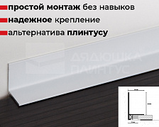 Профиль Minileiste SL16X5-04 16х25х2000мм Белый RAL 9016